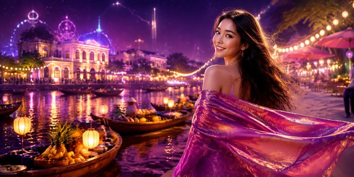 Quang cảnh casino và cá cược thể thao với ánh sáng neon ở Hà Nội