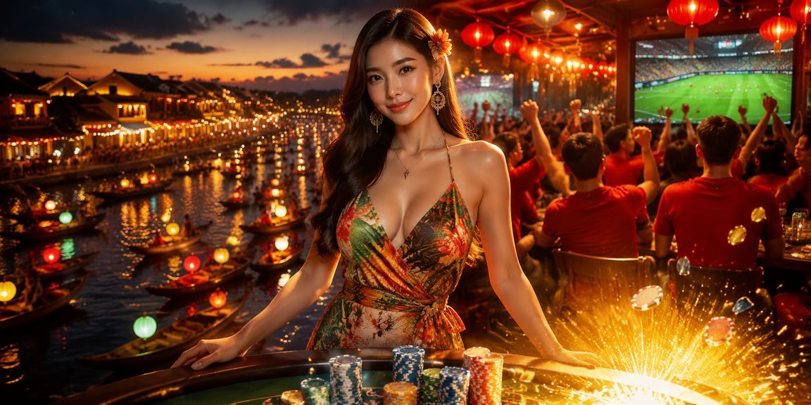 Khách tham gia giải thưởng casino trong không khí lễ hội Tết tại Hội An